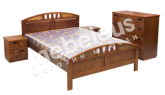 Кровать Галант (береза) с матрасом
