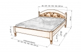 Кровать Мария (тахта с материалом)