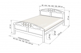 Кровать Галант (береза) с матрасом