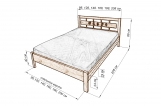 Кровать Александрия с орнаментом