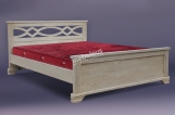 Кровать Колизей из дуба с матрасом