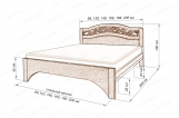 Кровать Труа из березы
