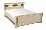 Кровать Павия из дуба с матрасом